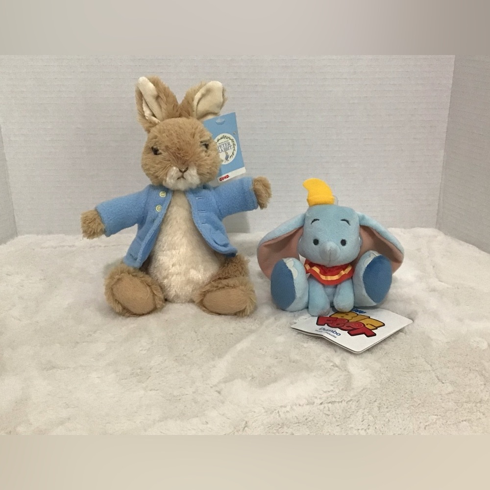 NWT Gund Peter Rabbit and Disney Dumbo